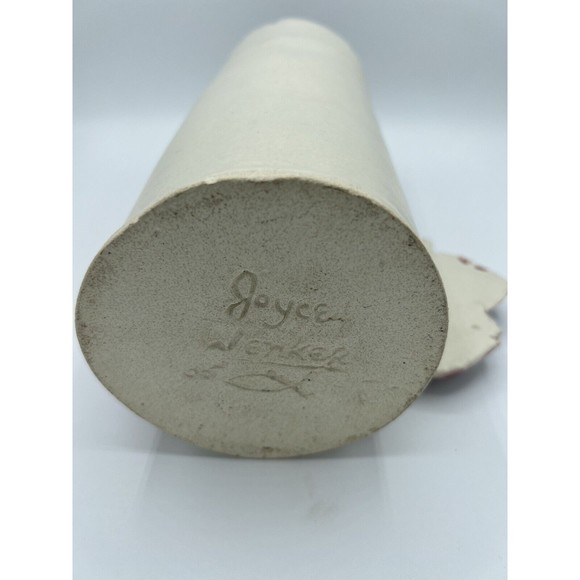 HTF Joyce Wenker signed Pottery Vase Signed 2005. Oneofakind Painted - Picture 3 of 3